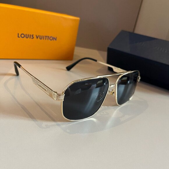 Louis Vuitton Black and Gold Sunglasses main image 7